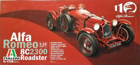 Italeri 1/12 scale Alfa Romeo kit